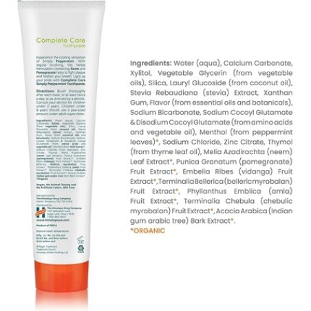 Himalaya Botanique Simply Peppermint Complete Care Toothpaste 150g - Pack of 2