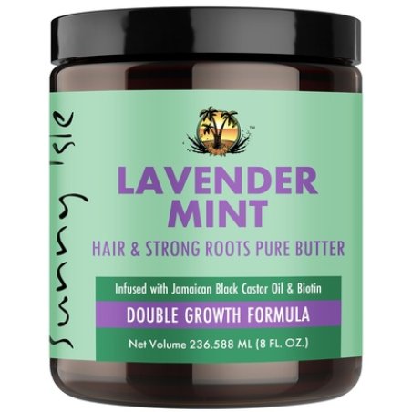 Sunny Isle Lavender Mint Hair and Strong Roots Butter 8oz Infused with Biotin