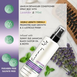 Sunny Isle Lavender Mint Hair and Strong Roots Leave-In Detangler Conditioner