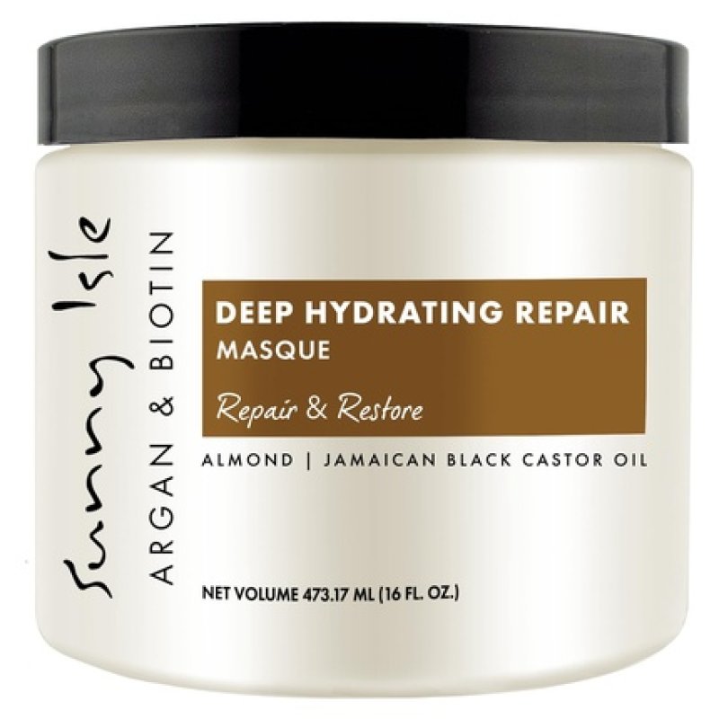Sunny Isle Argan and Biotin Deep Hydrating Intensive Repair Hair Masque 16oz