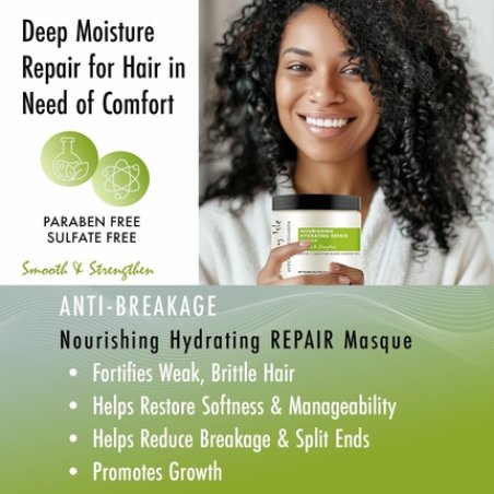 Sunny Isle Avocado and Collagen Nourishing Hydrating Intensive Repair Hair Treatment