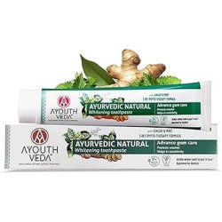 Ayouth Veda Ayouthveda Ayurvedic Whitening Toothpaste - 97% Natural Score For Advanced Gum Care & Stain Removal