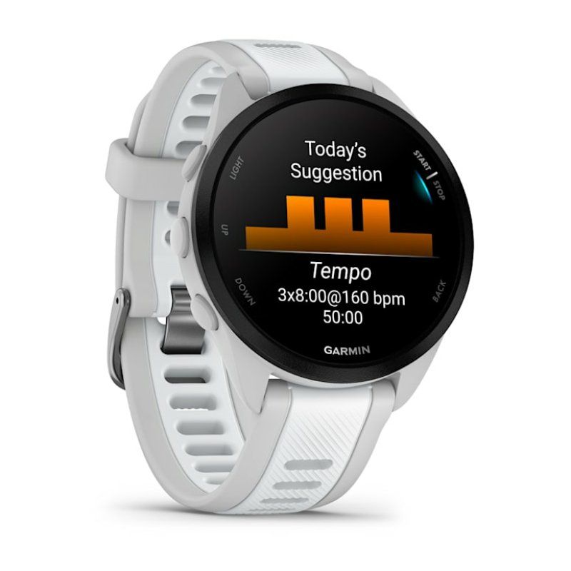 Garmin Forerunner 165 Music 3.05 cm (1.2") AMOLED 43 mm Digital 390 x 390 pixels Touchscreen Grey GPS (satellite)
