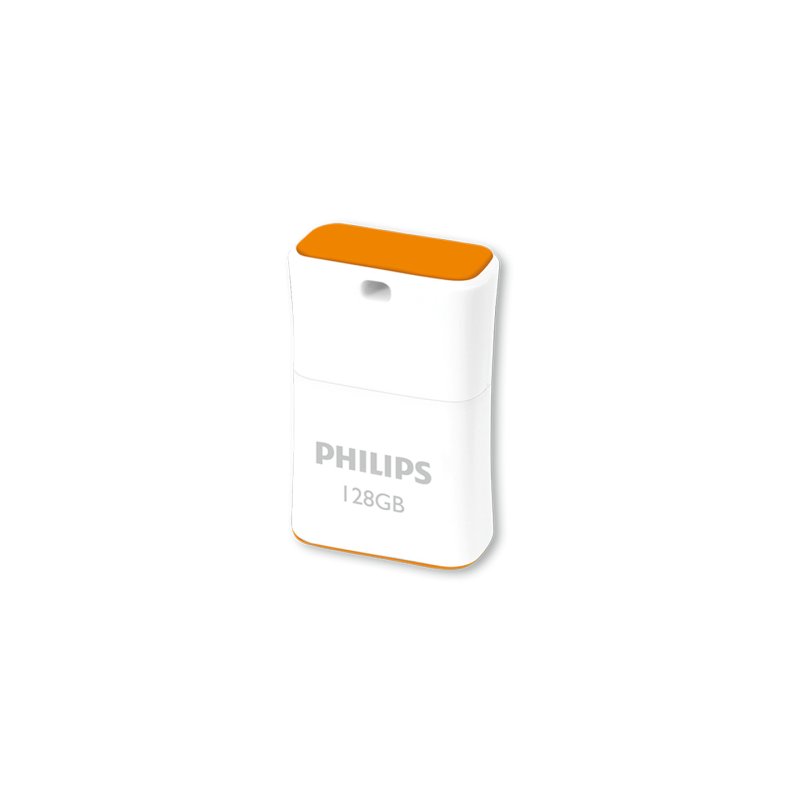 Philips Pico lecteur USB flash 128 Go USB Type-A 2.0 Orange, Blanc