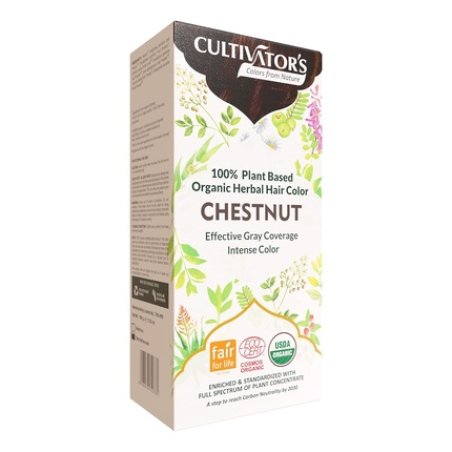Cultivator's Organic Hair Colour Herbal Hair Colour Chestnut 100g