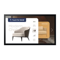 Samsung QM32C-T Écran plat de signalisation numérique 81,3 cm (32") LCD Wifi 400 cd/m² Full HD Noir Écran tactile