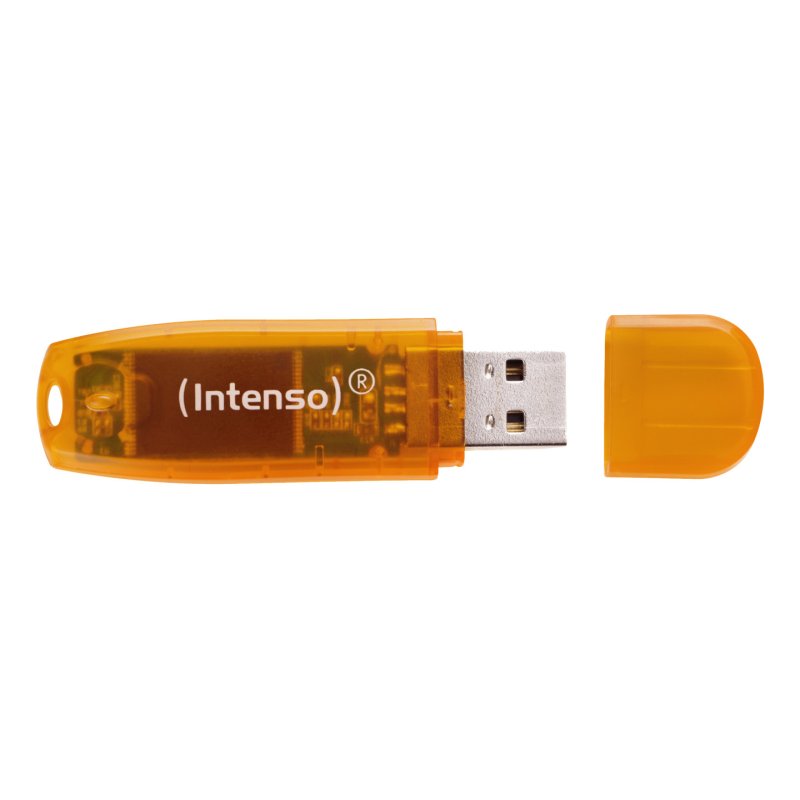 Intenso Rainbow Line lecteur USB flash 64 Go USB Type-A 2.0 Orange