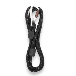 Woolly Wolf - Rope Leash Black - 180 cm - 10mm