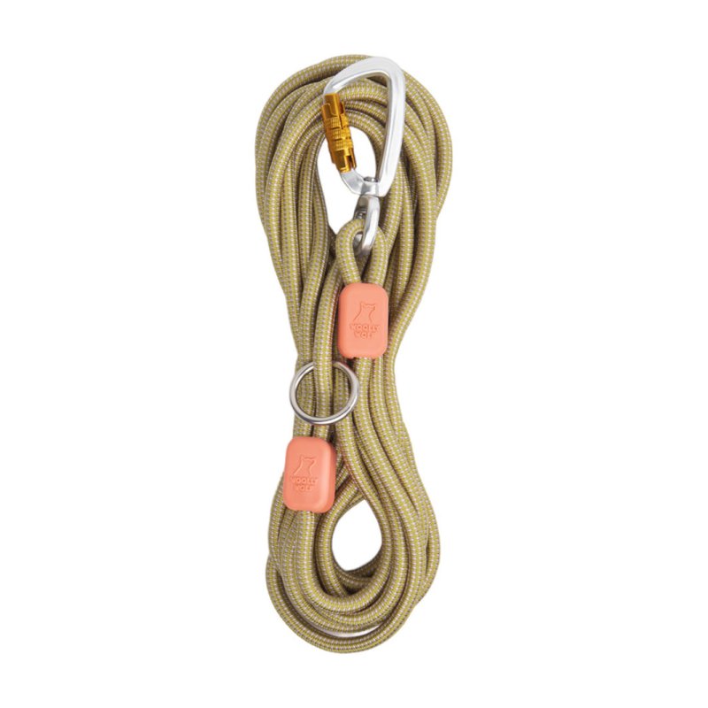 Woolly Wolf - Long Rope Leash Pistachio - 6m -10mm