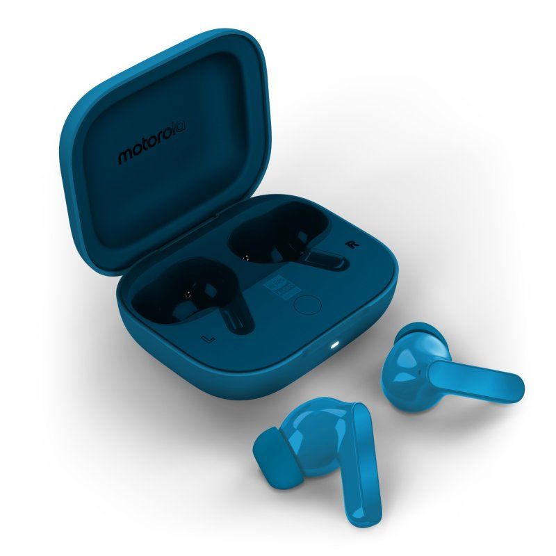 Motorola Moto Buds Bass Casque True Wireless Stereo (TWS) Ecouteurs Appels/Musique Bluetooth Bleu