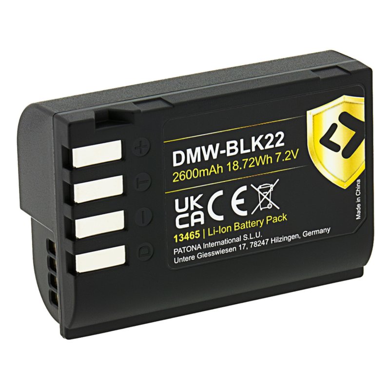 PATONA 13465 camera/camcorder battery Lithium-Ion (Li-Ion) 2600 mAh