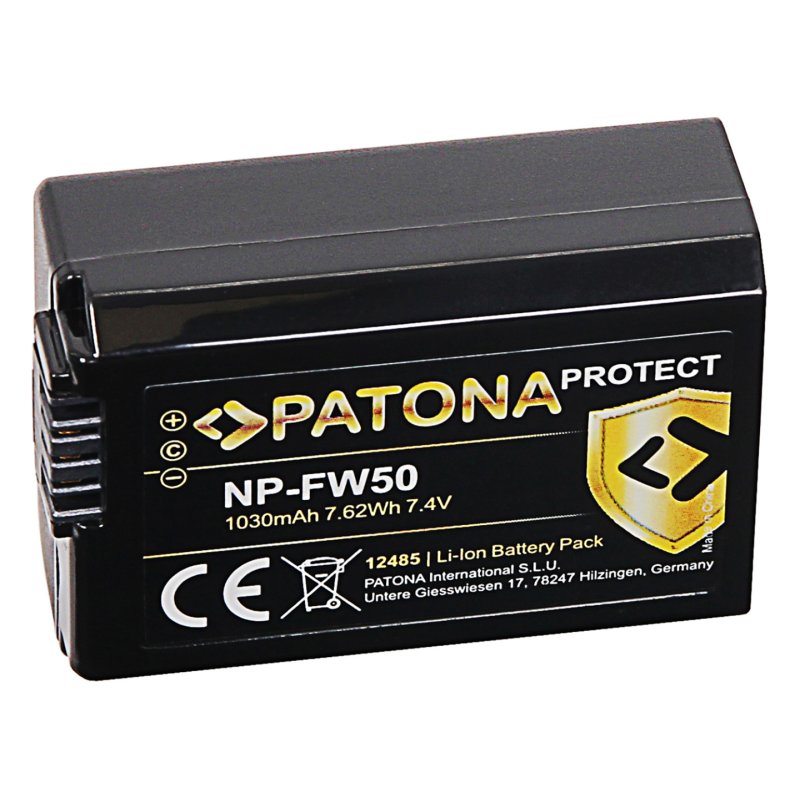 Patona Protect Battery NP-FW50 1030mAh / 7 416Wh Sony 6xxx RSCRX10