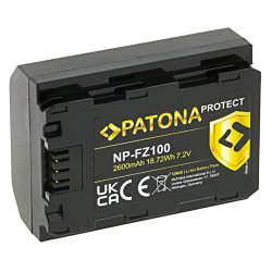Patona Protect NP-FZ100 2250mAh / 16.2Wh battery for Sony NP-FZ100 A7 III A7R III A7RM3 Alpha 7 R III A9 Alpha 9
