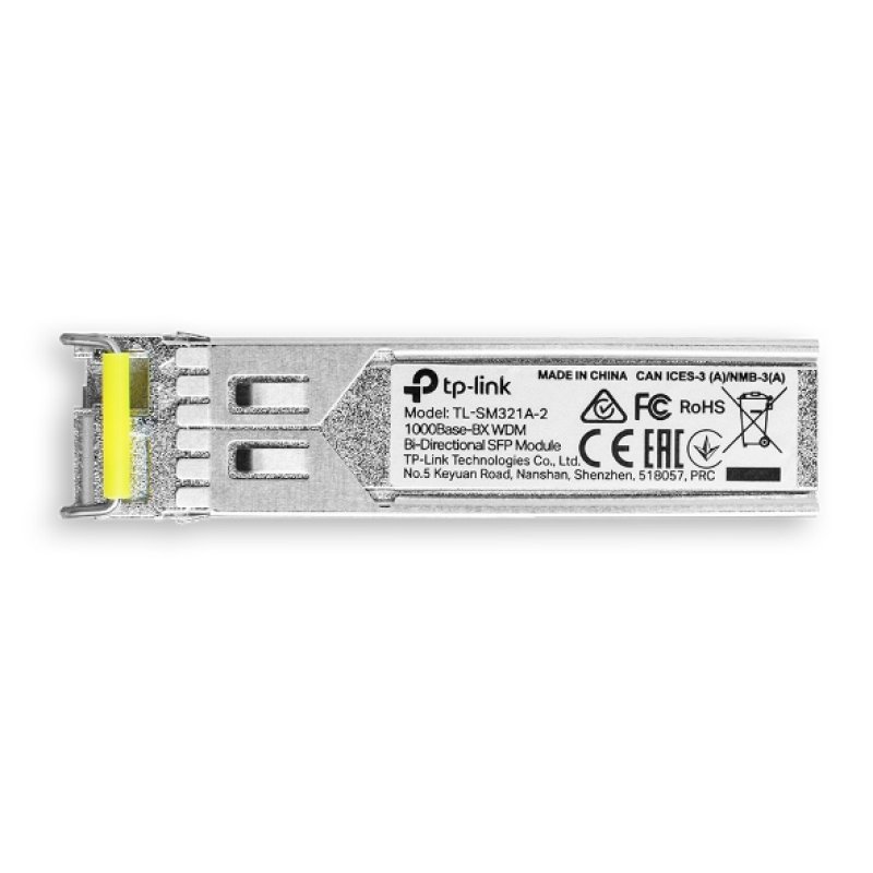 TP-LINK (TL-SM321A-2) 1000Base-BX WDM Bi-Directional SFP Module, Up to 2km, DDM, Hot Swappable