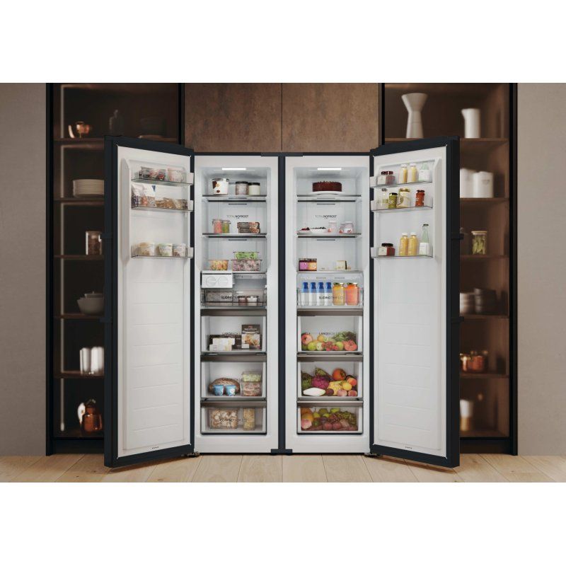 Haier UP 60 Series 7 H4F306DDH1L Upright freezer Freestanding 301 L D Black