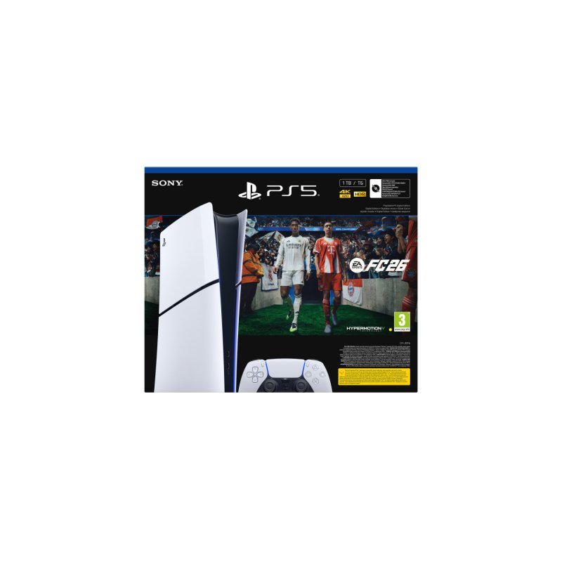 Sony PlayStation 5 Digital Edition FC26 Bundle 825 Go Wifi Noir, Blanc