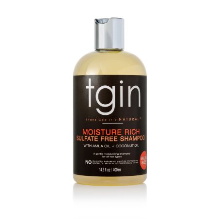 Tgin Moisture Rich Sulfate Free Shampoo, 400ml