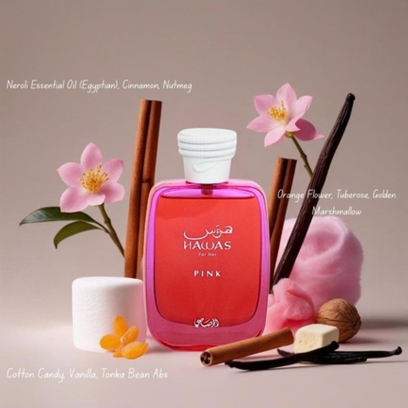 Rasasi Hawas Pink For Her Eau De Parfum Spray 100ml 3.4oz