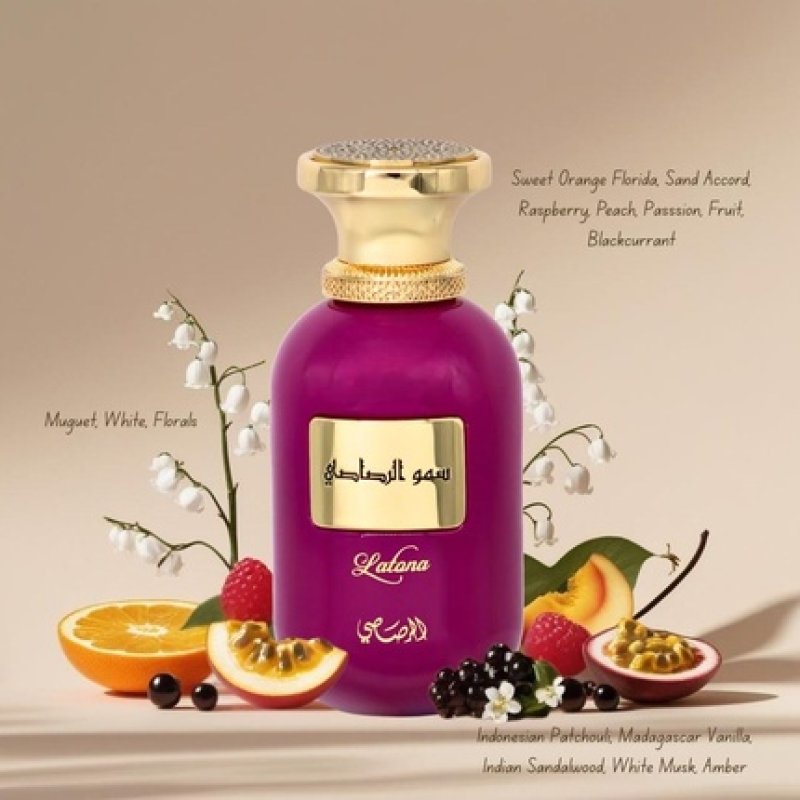 Rasasi Somow Al Rasasi Latona Eau De Parfum Spray 100ml 3.4oz Luxury Fruity