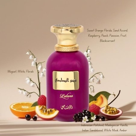 Rasasi Somow Al Rasasi Latona Eau De Parfum Spray 100ml 3.4oz Luxury Fruity