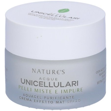 By Nature Natures Unicellular Water Purifying Gel Cream Matte Effect Spf 20 100 Ml