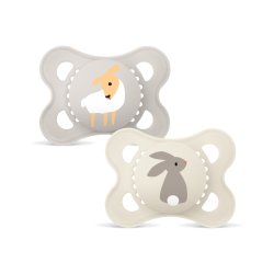 MAM - Original Silk Pacifiers - Neutral - 0-6m