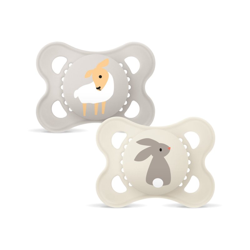 MAM - Original Silk Pacifiers - Neutral - 0-6m