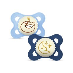 MAM - Original Night Silk 2p Box V - Blue - 0-6m