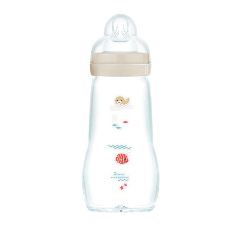 MAM - Feel Good Glass Bottle - Neutral - 260 ml