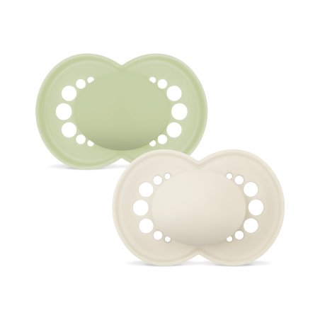 MAM - Orig Silk Pacifiers 6-16m - Green