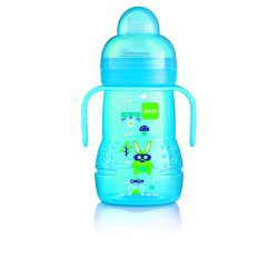 MAM Trainer biberon 220 ml Bleu, Transparent