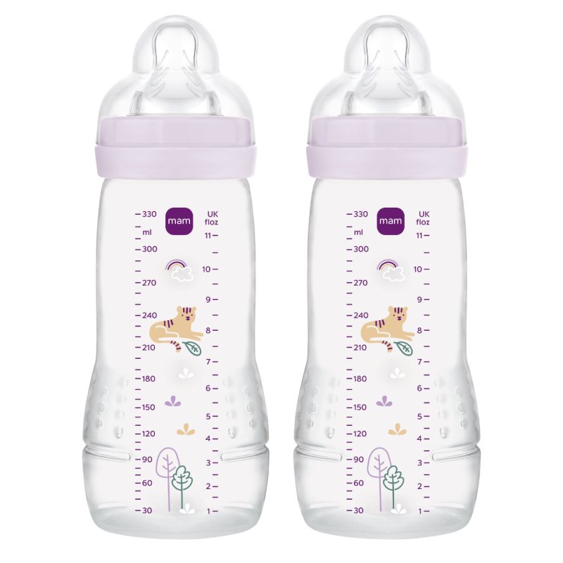 MAM - Easy Active Baby Bottle - Pink - 330ml