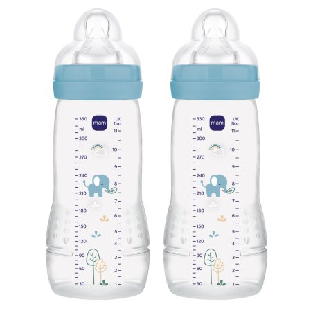 MAM - Easy Active Baby Bottle - Blue - 330ml
