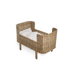 Smallstuff - Rosaline doll bed - natural seagrass (53000-03)