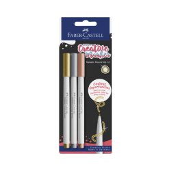 Faber-Castell - Creative Marker Gofa 1.5 - Gold, Silver, Copper - 3 pcs (161108)