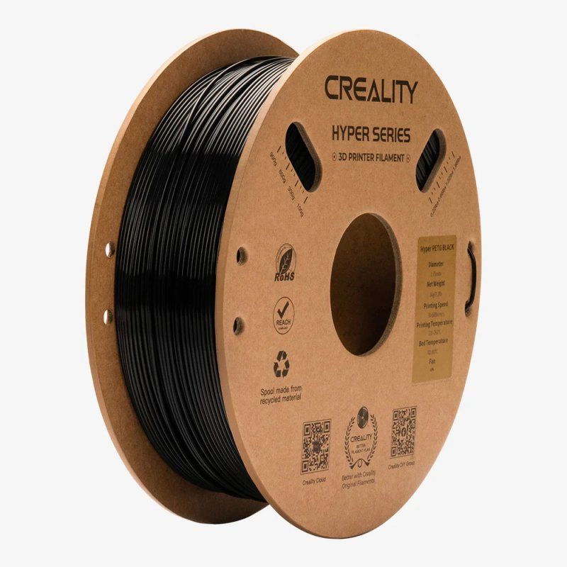 STOCK6 - Creality 3301030043 matériel d'impression 3D PETg (polyéthylène téréphtalate glycolisé) Noir 1 kg