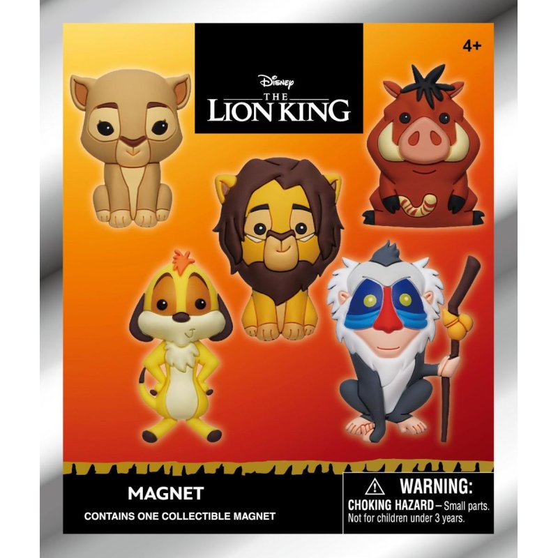 LE ROI LION -Series 1 - 3D Foam Magnets in blind bags (Display 12 Pcs)