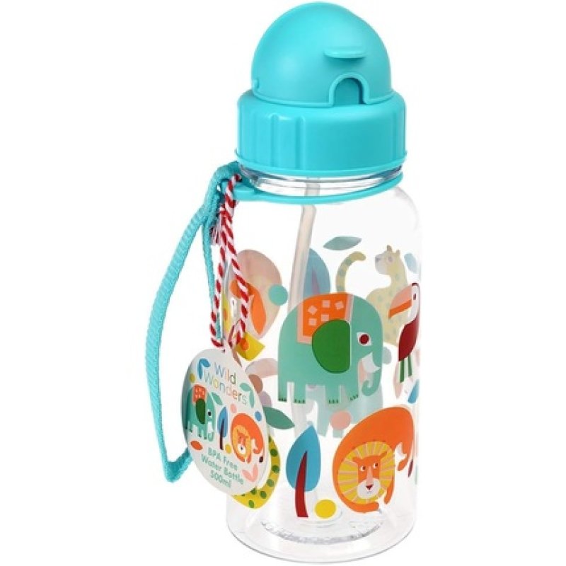 Wild Wonders BPA Free Plastic Kids Water Bottle 500ml