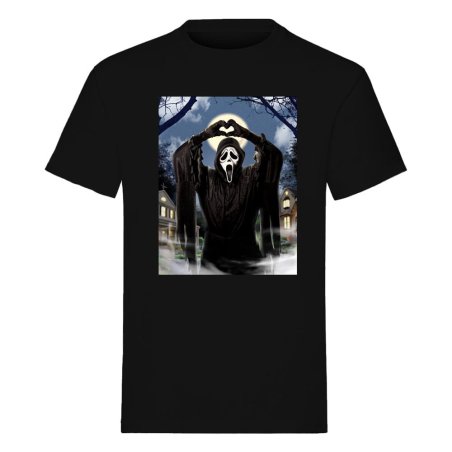 Scream T-Shirt Ghost Face Hearts Size M
