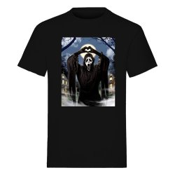 Scream T-Shirt Ghost Face Hearts Size S
