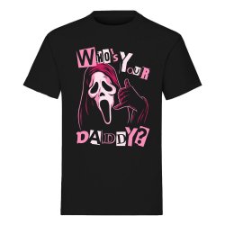 Scream T-Shirt Ghost Face Who's Your Daddy Size L