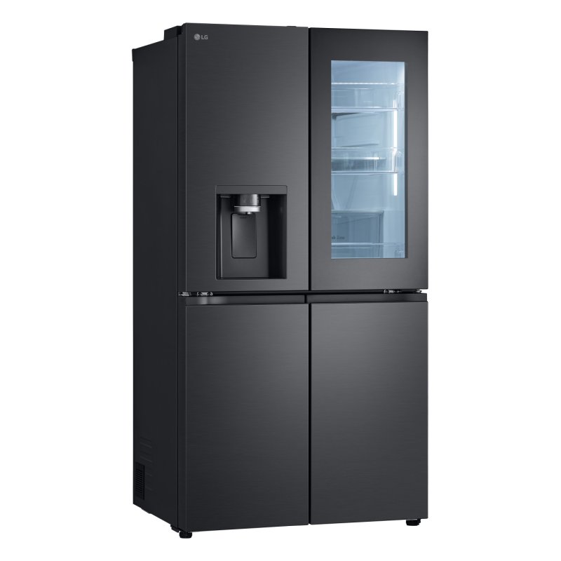 LG InstaView GMG960EVJE side-by-side refrigerator Freestanding 638 L E Black