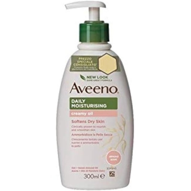 Aveeno Daily Moisturising Creamy Oil Body Cream with Almond Scent 300ml