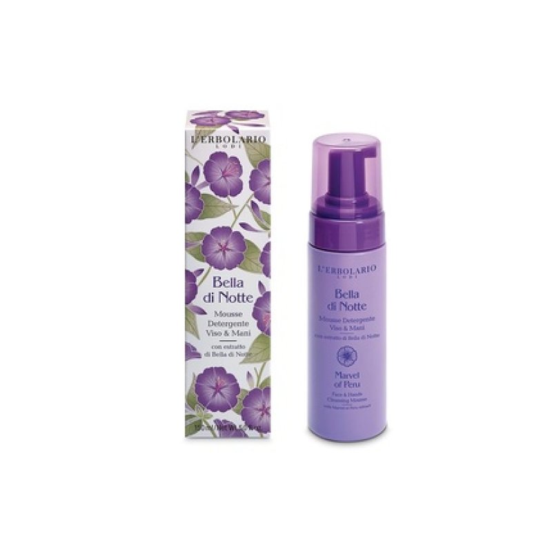 L'Erbolario Bella Di Notte Cleansing Mousse for Face & Hands 150ml