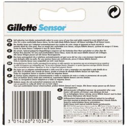 Gillette Sensor Blades for Men - Pack of 5 Refills