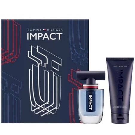 TOMMY HILFIGER IMPACT M SET EDT 50ML HAIR BODY WASH 100ML