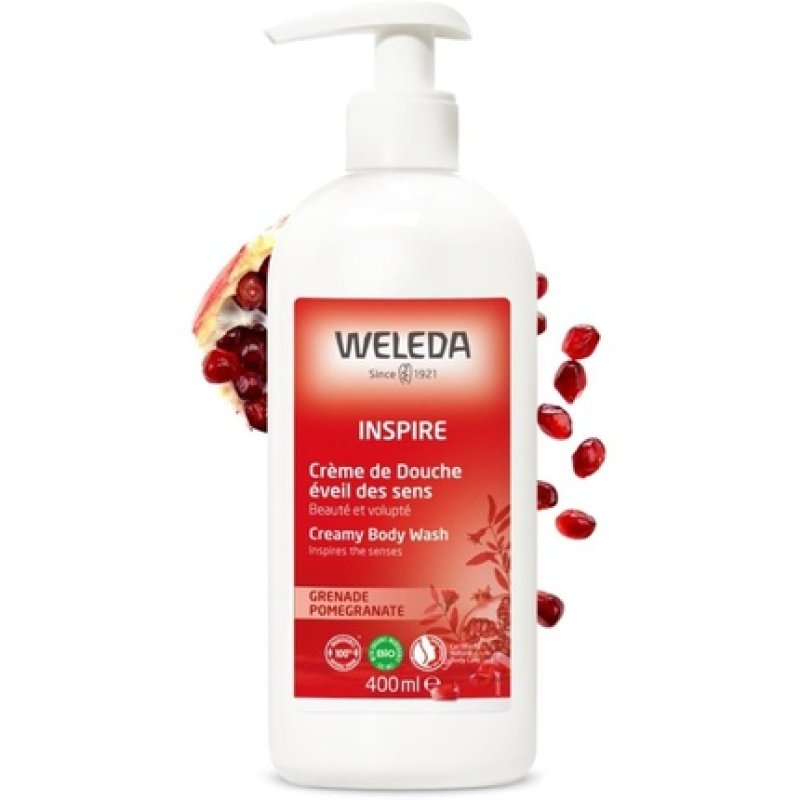 Weleda Inspires The Senses Creamy Body Wash with Pomegranate 400ml