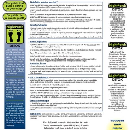 Nutriexpert Night Patch Detox Supplement 100% Natural