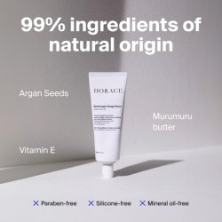 Horace Gentle Face Scrub for Men Exfoliating Cream with Argan Seeds and Murumuru