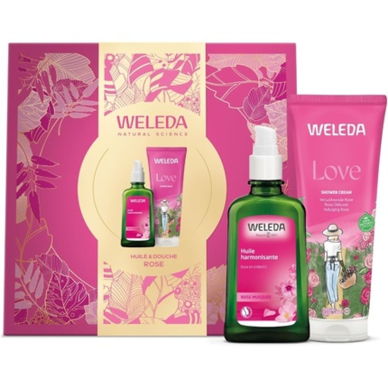 Weleda Christmas Gift Set for Body Care 100ml Oil & 200ml Shower Gel